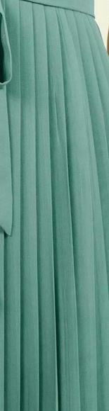 Modcloth Posh Prompting A Line Dress Sage Green 4X - Picture 4 of 4